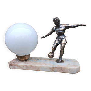 Lampe art déco en marbre