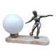 Art deco lamp in footballer marble