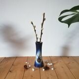 Night blue ceramic soliflore