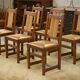 Ensemble de 6 chaises brutalistes 1950’s