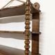 Wooden wall shelf turned late nineteenth century