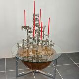 Lot of 8 BMF Nagel 1970 modular candlesticks