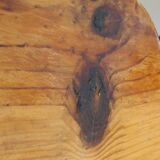 Chaises brutalistes en pin x 3