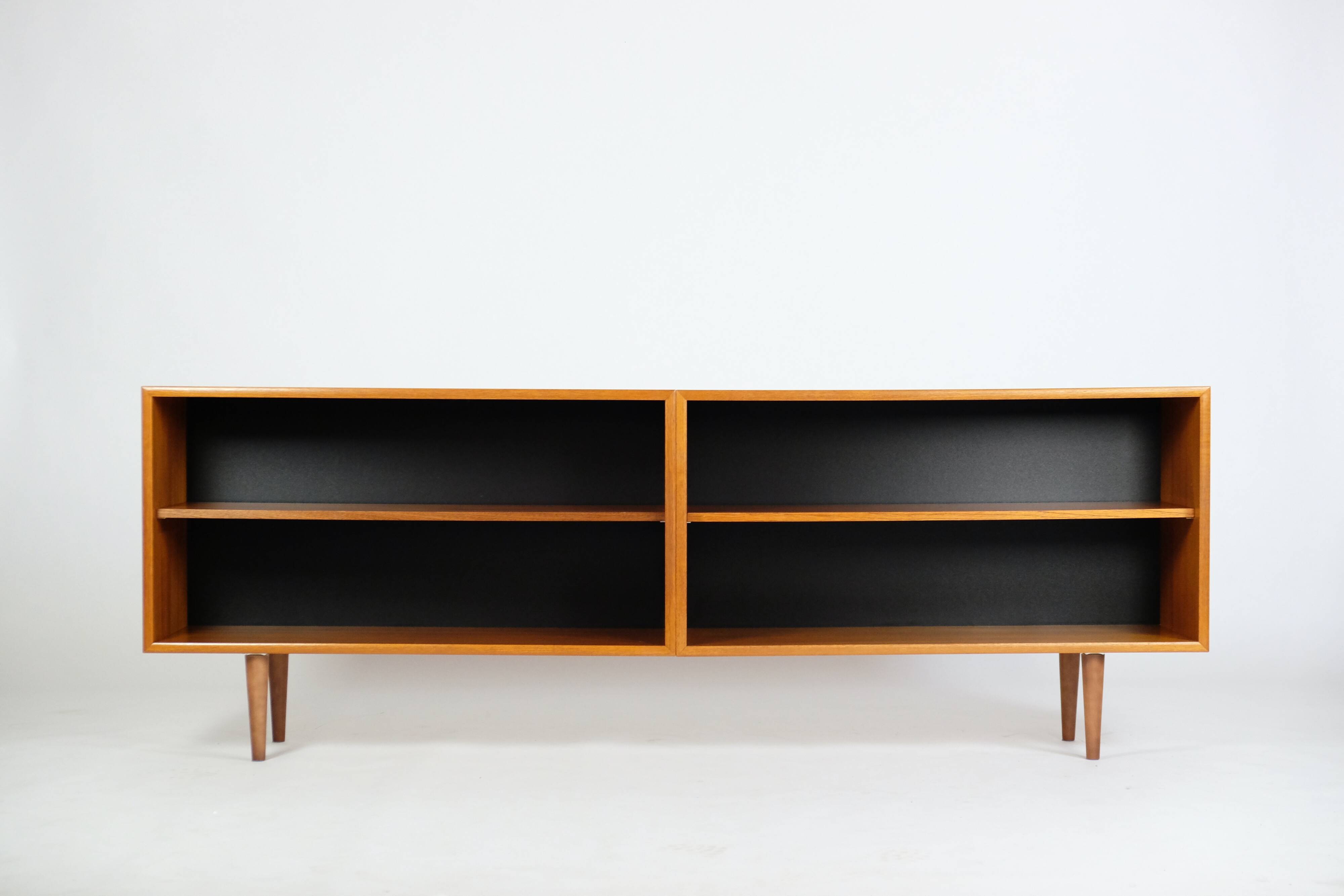 Mid-Century Teak Sideboard Bücherregal Regal Lowboard WK 60er Vintage