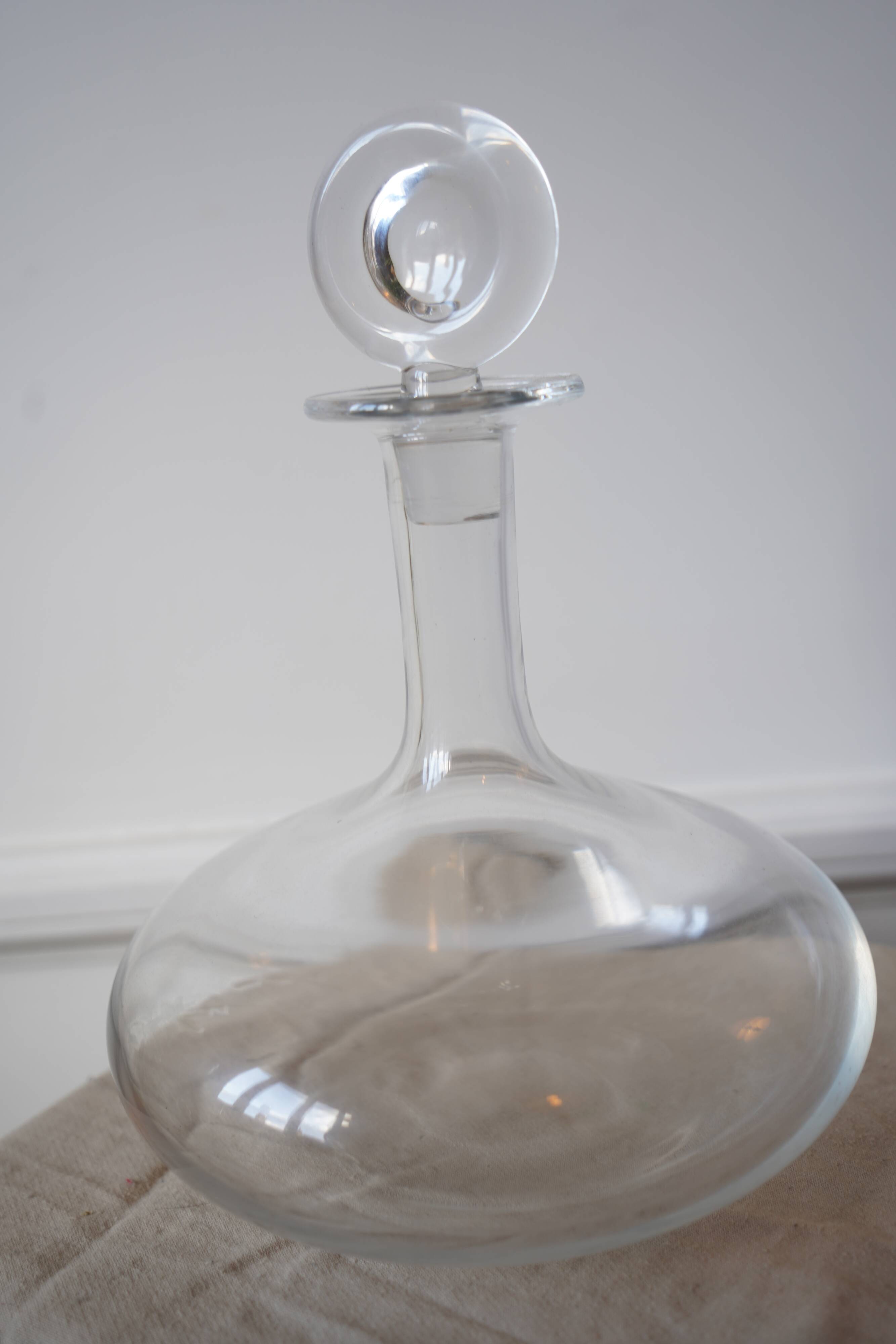 Decanter carafe - Signed Baccarat - Surcouf model