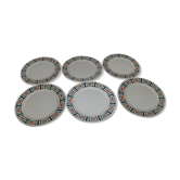 Lot de 6 Assiettes à dessert Badonviller modèle Quiberon