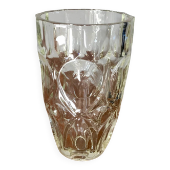 Round faceted vase geometric shapes art deco 1930s