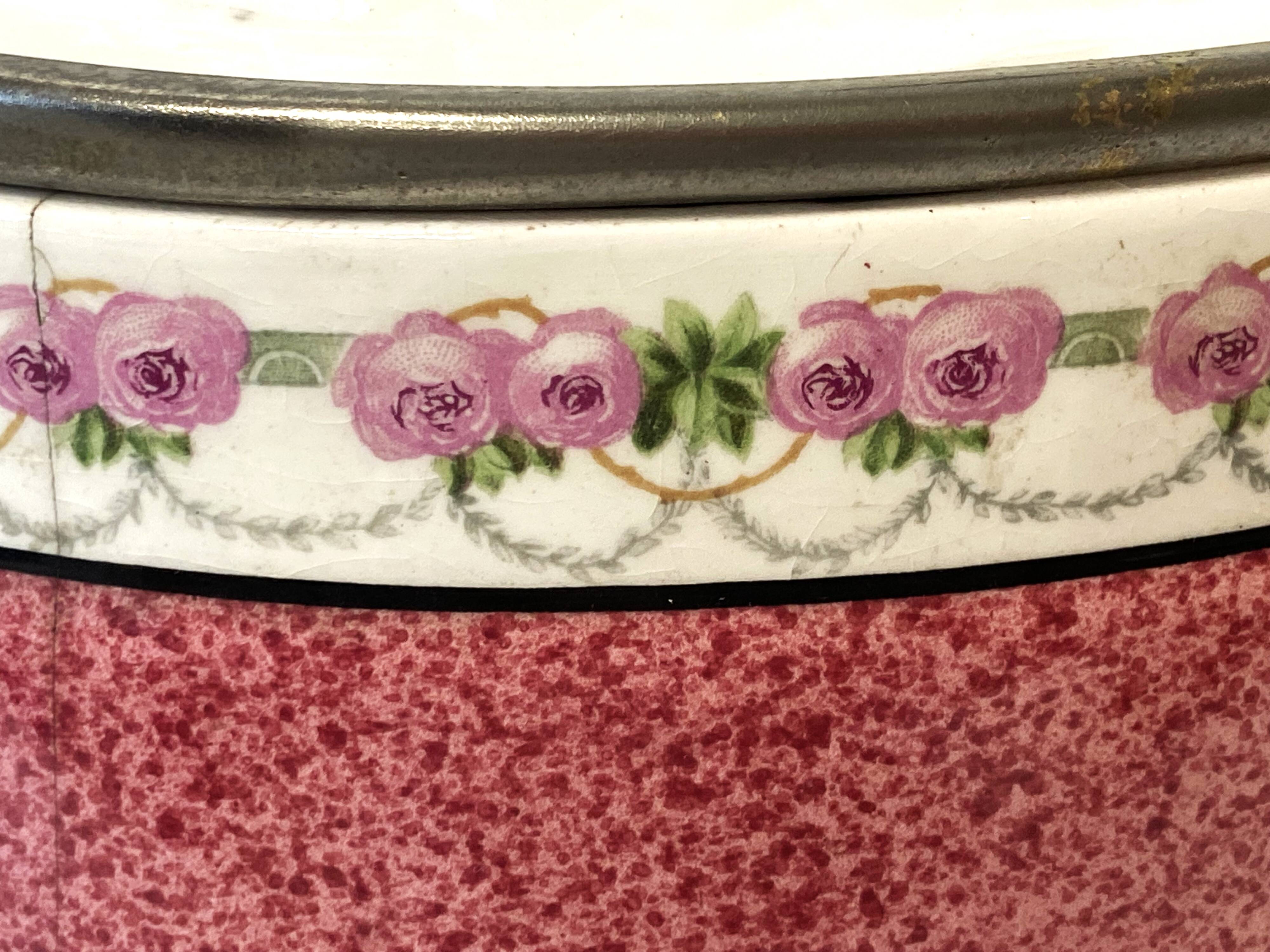 Pot Biscuit en Faïence Fabrication Allemande Début 1900