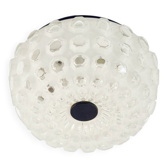 Mid-Century Bubble Glass Flush Mount from Limburg, Germany, 1960s