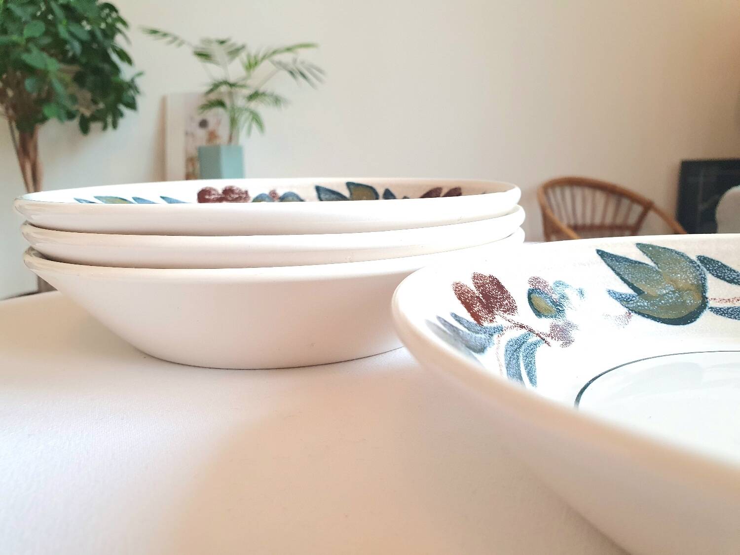 Assiettes creuses en céramique Pornic