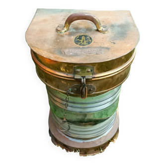 Old copper houseboat lamp