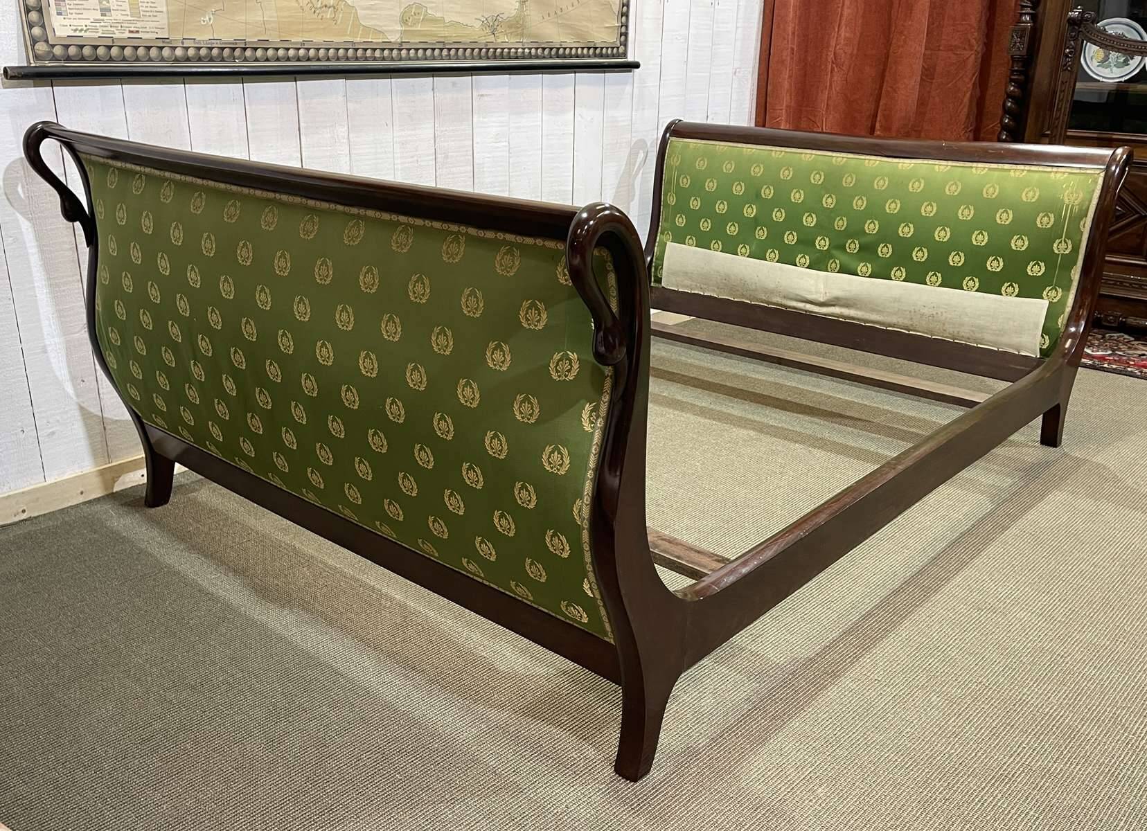 Early 20th century Empire style bed - 140-190 bedding