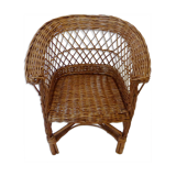Rattan armchair years 60