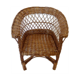 Rattan armchair years 60