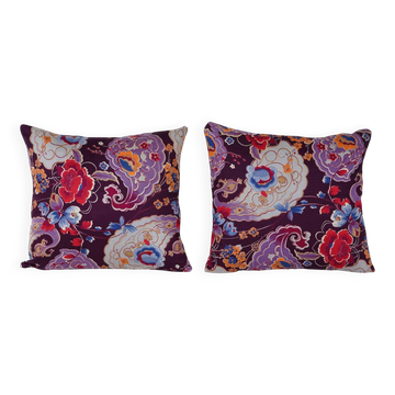 Set of 2 vintage Turkish cushion covers 46x51 cm