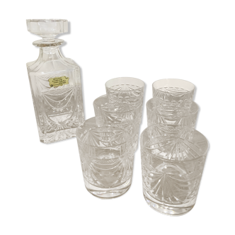 Crystal whisky service Artisanat de Lorraine