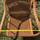 Vintage colonial lounge chair in rattan, pre-1950s.