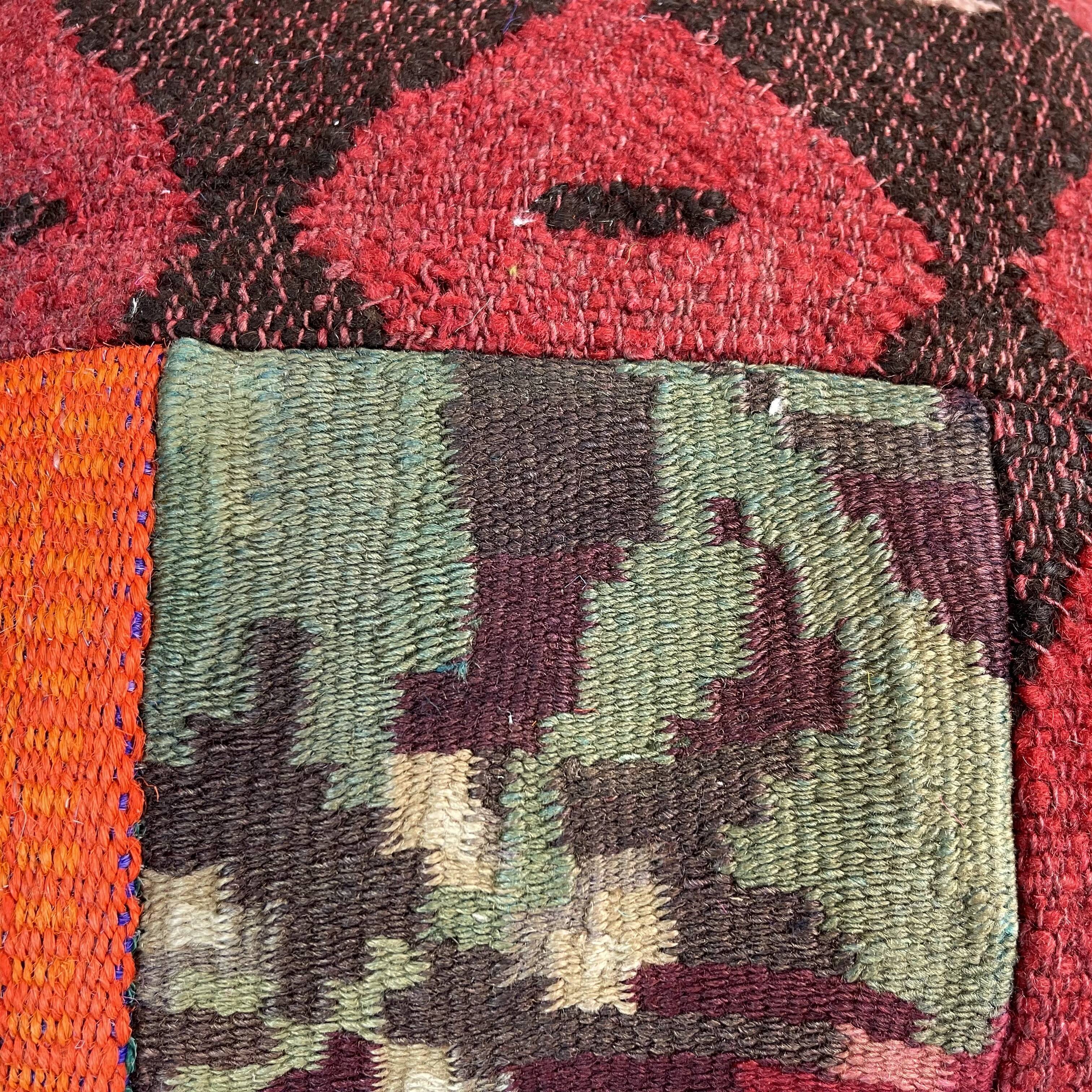 Housse de coussin kilim turc vintage 40 x 40 cm