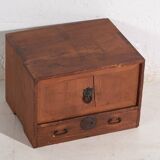 Ancient kodansu in Japanese cedar with compartments and lower drawer, early Taishō-Showa (circa 1915-1945) #24