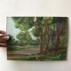 Huile paysage ancienne