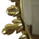 Vintage Metal Sun Mirror Convex Gold Deknudt 70s