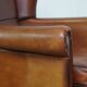 Beautiful classic sheepskin armchair with a beautiful appearance and a comfortable seat