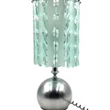 Lampe de table en verre moulé, Italie vers 1970