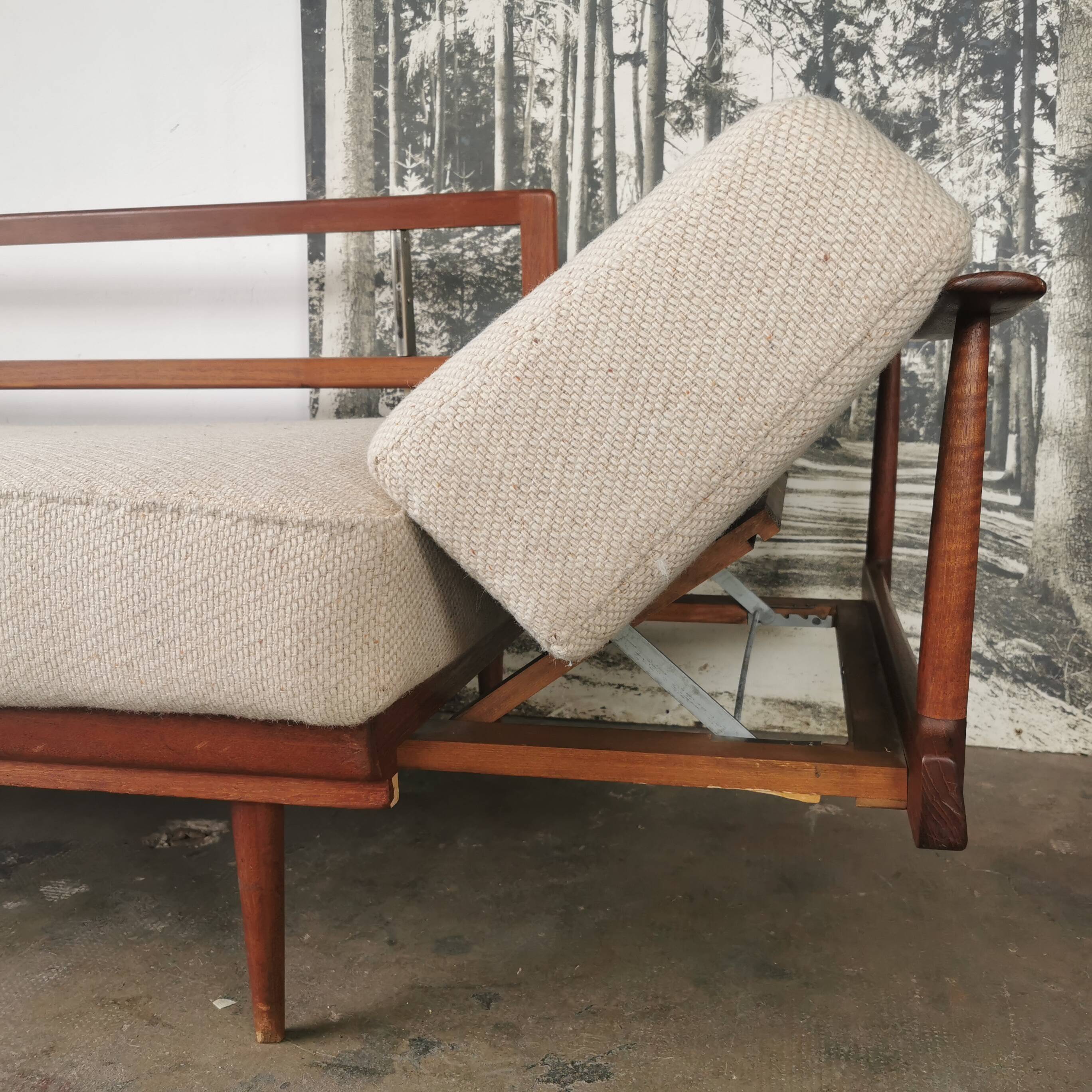 Bench, daybed knoll Antimotte vintage 60s