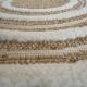 Tapis rond en jute naturel beige 70cm