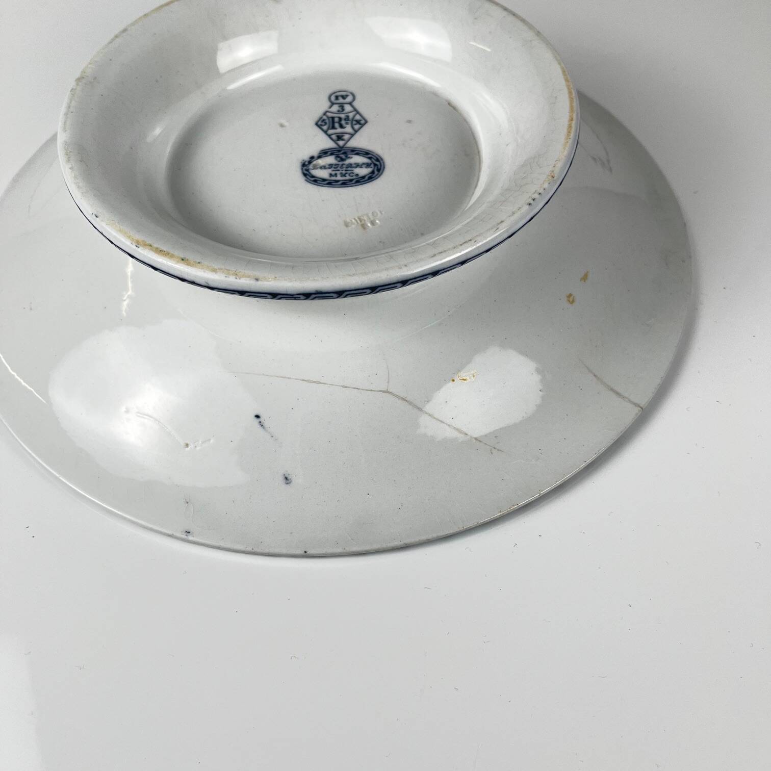 Low blue "Butterfly" compote dish by Minton & co, England, 19th century