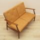 Danish oak sofa with leather upholstery, 1960s