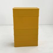 Yellow cabinet model “4964” by Olaf Von Bohr for Kartell, 1970