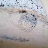 Accolay stoneware bowl - black & white lava glaze