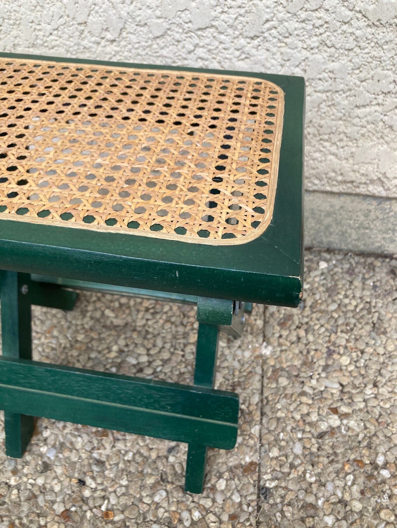 Folding stool in vintage canning