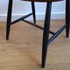 Scandinavian chair in dark and black wood
