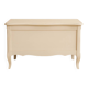 Vintage white wooden toy chest, children's storage or decorative bench