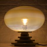 Lampe en verre soufflé opalescent Doria.