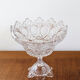 Large Bohemian crystal fruit bowl - 1950s
