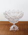 Large Bohemian crystal fruit bowl - 1950s