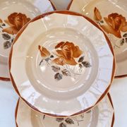 Lot de 4 assiettes creuses digoin 9181