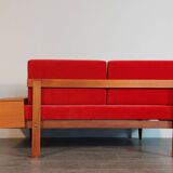 Teak daybed sofa by Ingmar Relling, Scandinavian vintage 1960s