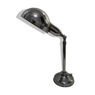 Art deco adjustable chrome desk lamp