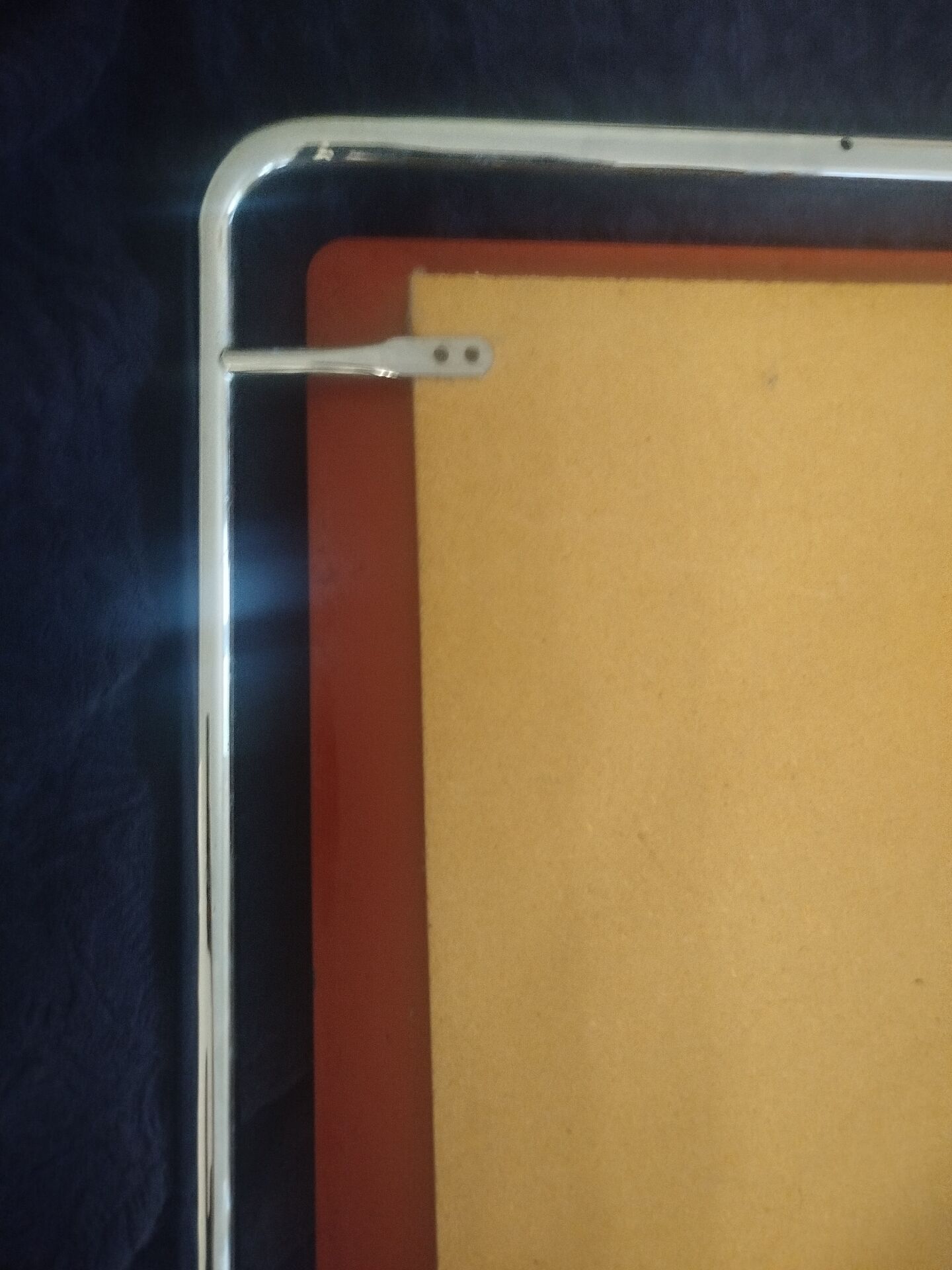 Italian space age wall mirror from the 60s/70s – tubular chrome –