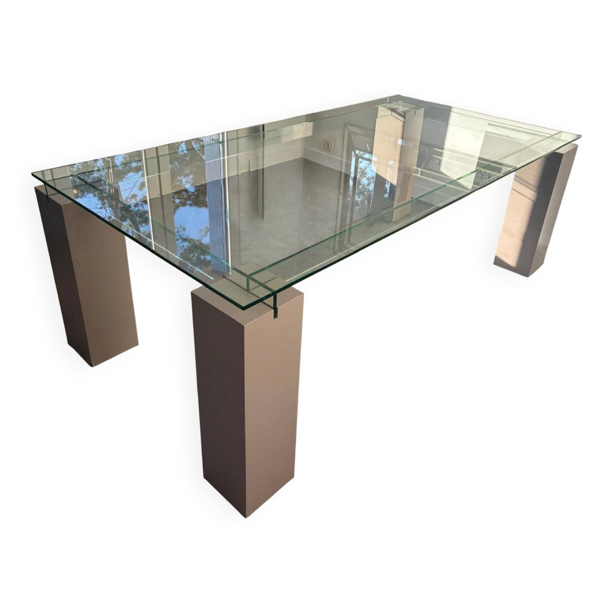 Table Verre Roche et Bobois modèle Ténéré