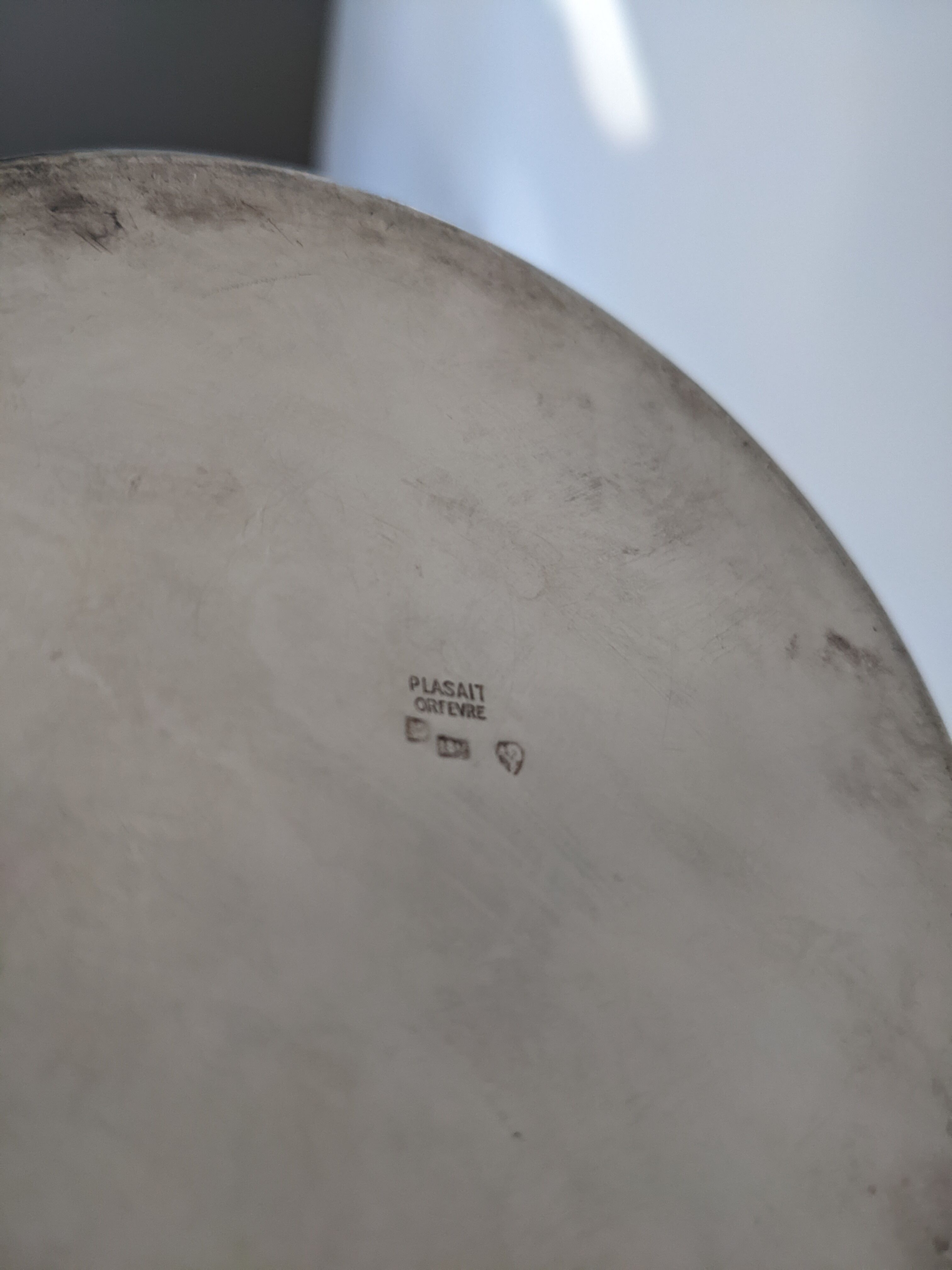 Silver metal planter, Plasait goldsmith