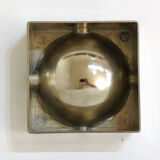 Modernist chrome metal ashtray