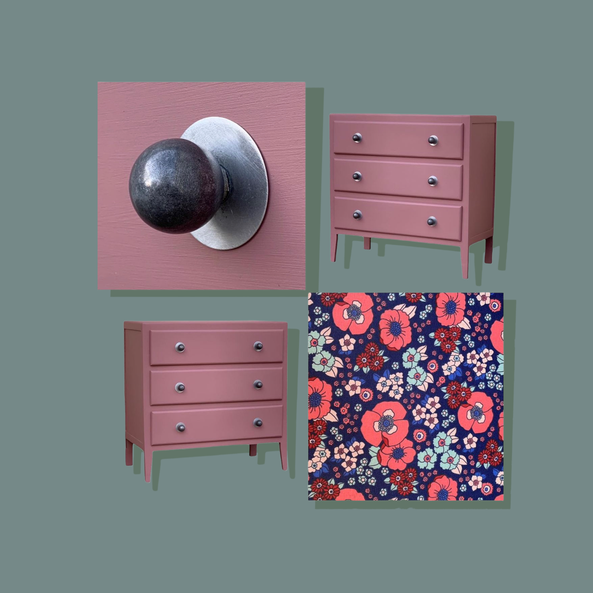 Vintage chest of drawers 1950