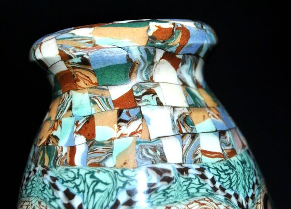 Vase art déco vallauris terres mêlées de jean gerbino 1930