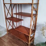 Rattan shelf