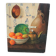 Old oil painting: still life with Dutch tiles